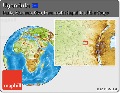 Physical Location Map of Ugandula