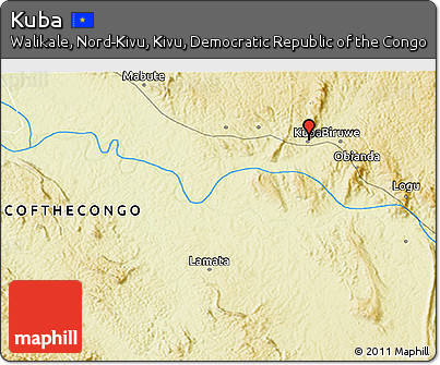 Physical 3D Map of Kuba