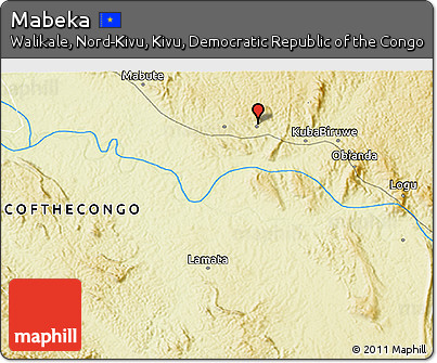 Physical 3D Map of Mabeka