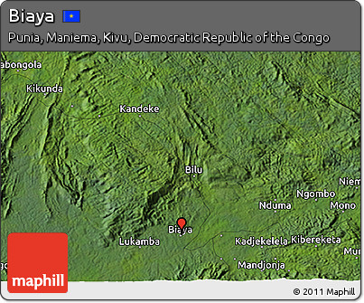Satellite 3D Map of Biaya