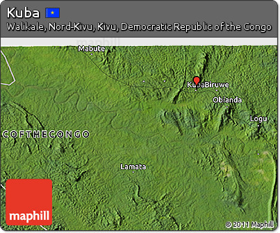 Satellite 3D Map of Kuba
