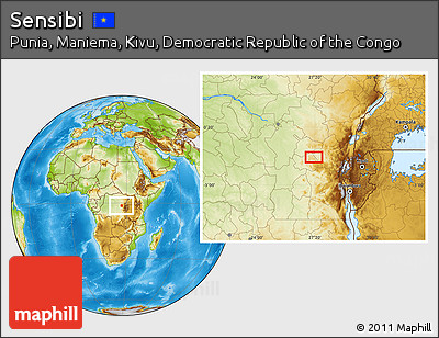 Physical Location Map of Sensibi
