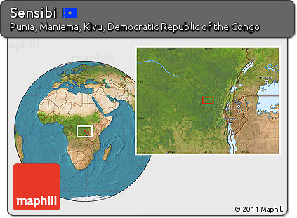 Satellite Location Map of Sensibi