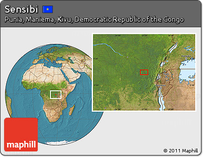 Satellite Location Map of Sensibi