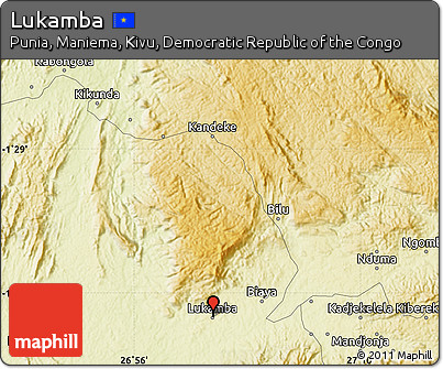 Physical Map of Lukamba