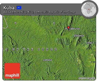 Satellite Map of Kuba