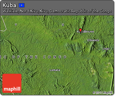 Satellite Map of Kuba