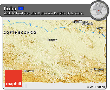 Physical Panoramic Map of Kuba