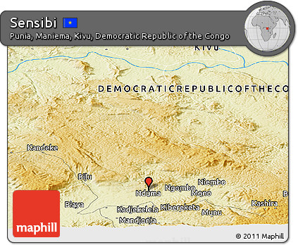 Physical Panoramic Map of Sensibi