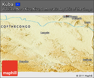 Physical Panoramic Map of Kuba