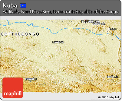 Physical Panoramic Map of Kuba