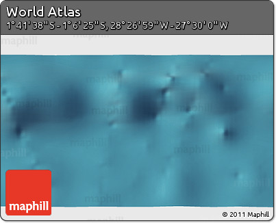 Satellite 3D Map of the Area around 1° 24' 2" S, 27° 58' 30" W