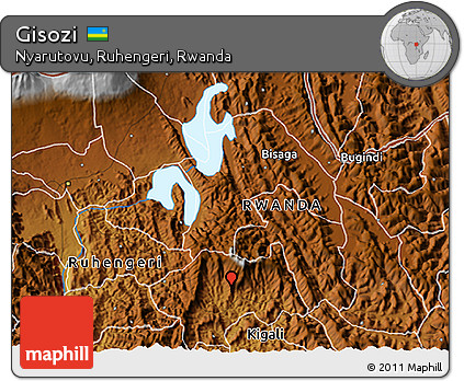 Physical 3D Map of Gisozi