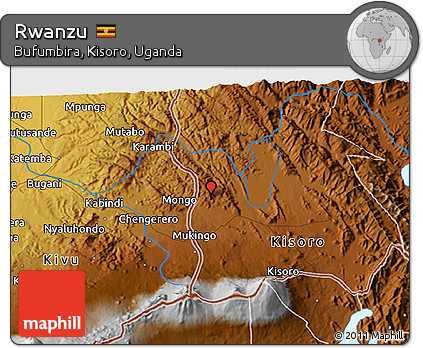 Physical 3D Map of Rwanzu