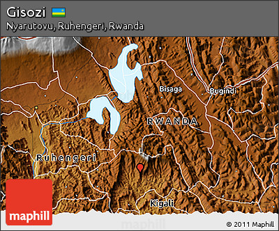 Physical 3D Map of Gisozi