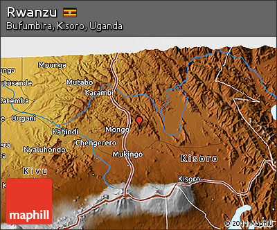 Physical 3D Map of Rwanzu