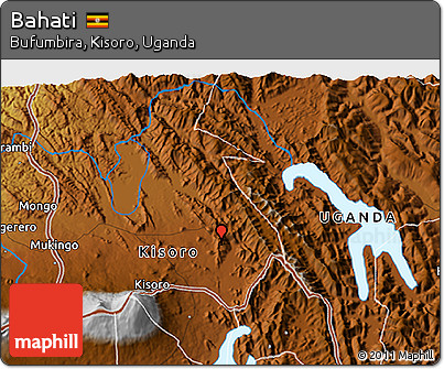 Physical 3D Map of Bahati