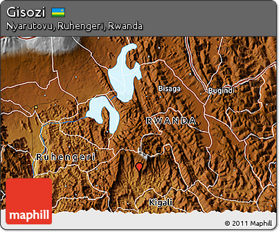 Physical 3D Map of Gisozi
