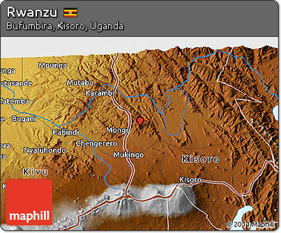 Physical 3D Map of Rwanzu