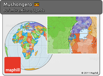 Political Location Map of Mushongero
