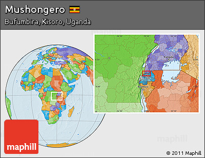 Political Location Map of Mushongero