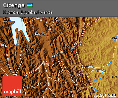 Physical Map of Gitenga