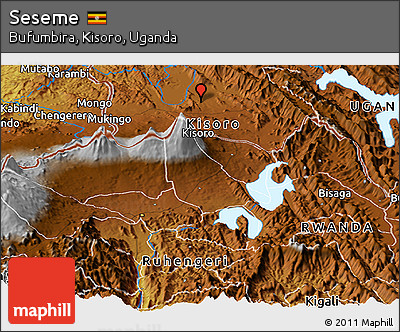 Physical Panoramic Map of Seseme