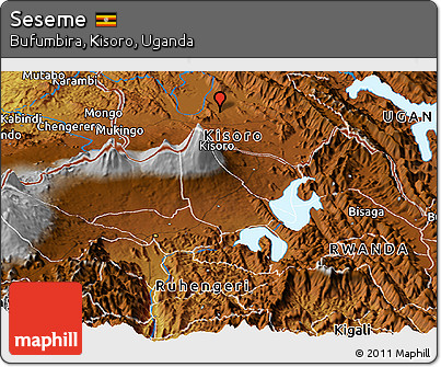 Physical Panoramic Map of Seseme