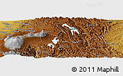 Physical Panoramic Map of Gatsibo