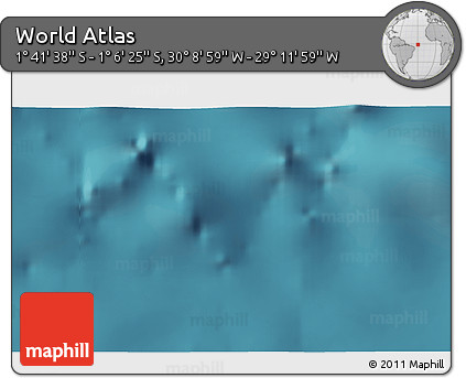Satellite 3D Map of the Area around 1° 24' 2" S, 29° 40' 29" W
