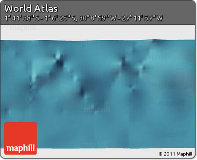 Satellite 3D Map of the Area around 1° 24' 2" S, 29° 40' 29" W