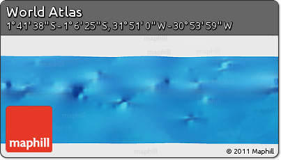 Physical Panoramic Map of the Area around 1° 24' 2" S, 31° 22' 30" W