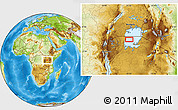 Physical Location Map of the area around 1° 24' 2" S, 32° 22' 30" E