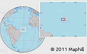 Gray Location Map of the area around 1° 24' 2" S, 32° 13' 30" W
