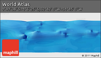 Political Panoramic Map of the Area around 1° 24' 2" S, 32° 13' 30" W