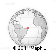 Outline Map of the Area around 1° 24' 2" S, 33° 55' 29" W, rectangular outline