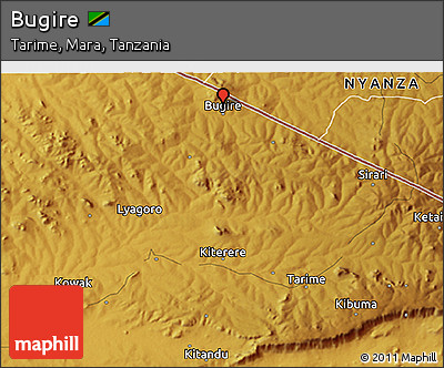Physical 3D Map of Bugire