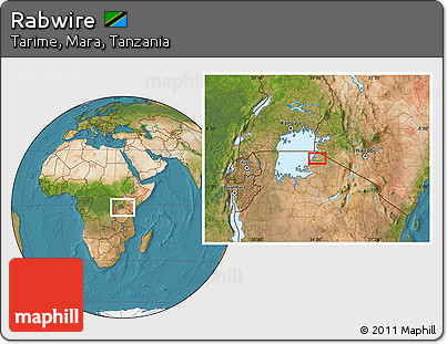 Satellite Location Map of Rabwire