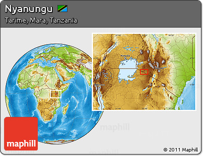Physical Location Map of Nyanungu