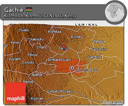 Physical 3D Map of Gachie