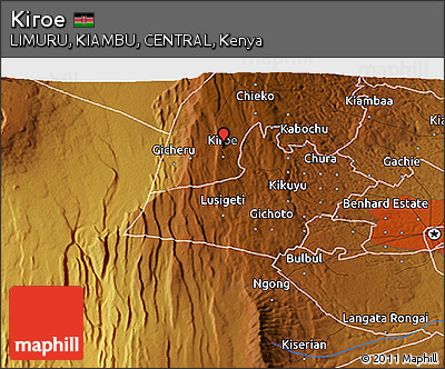 Physical 3D Map of Kiroe