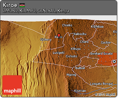 Physical 3D Map of Kiroe