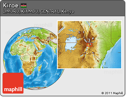 Physical Location Map of Kiroe