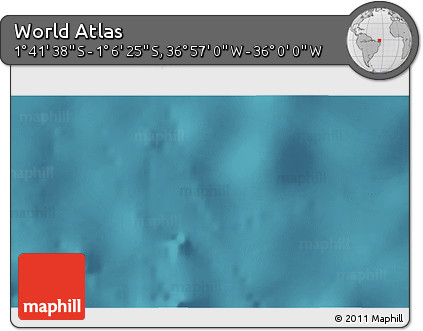 Satellite 3D Map of the Area around 1° 24' 2" S, 36° 28' 30" W