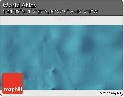 Satellite 3D Map of the Area around 1° 24' 2" S, 36° 28' 30" W