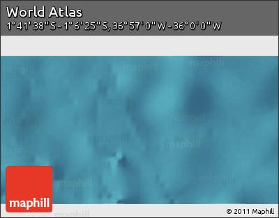 Satellite 3D Map of the Area around 1° 24' 2" S, 36° 28' 30" W