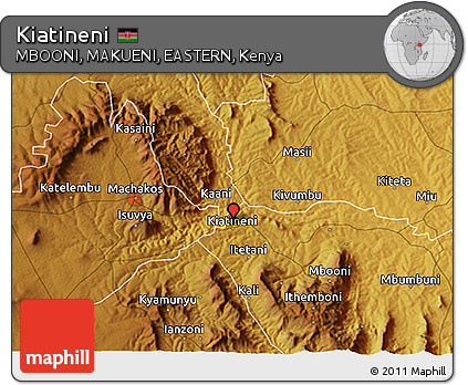 Physical 3D Map of Kiatineni