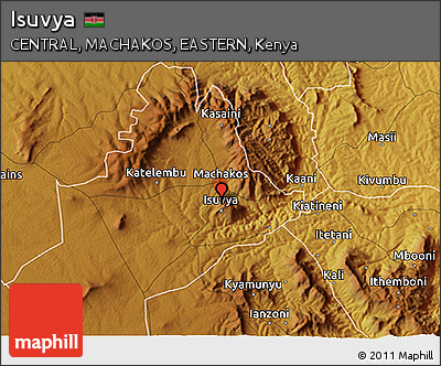 Physical 3D Map of Isuvya