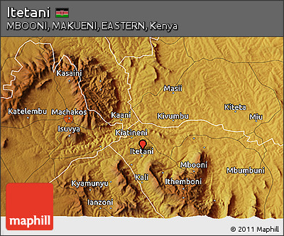 Physical 3D Map of Itetani