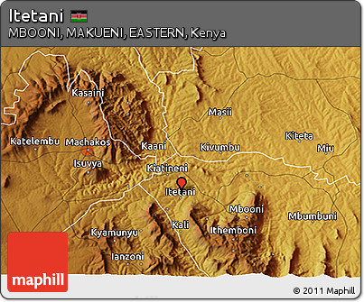 Physical 3D Map of Itetani